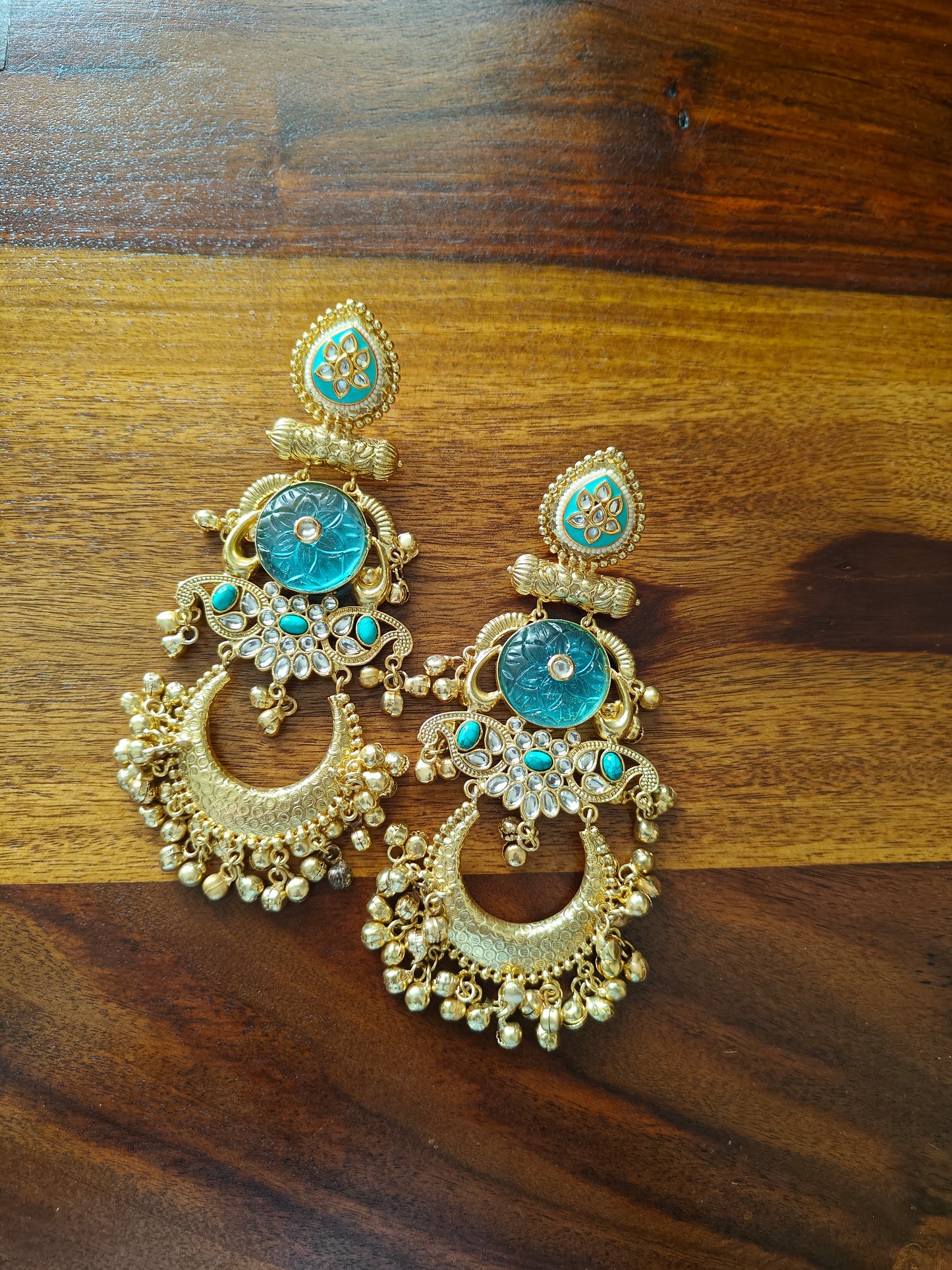 Ekani dual tone shoulder dusters(earrings)