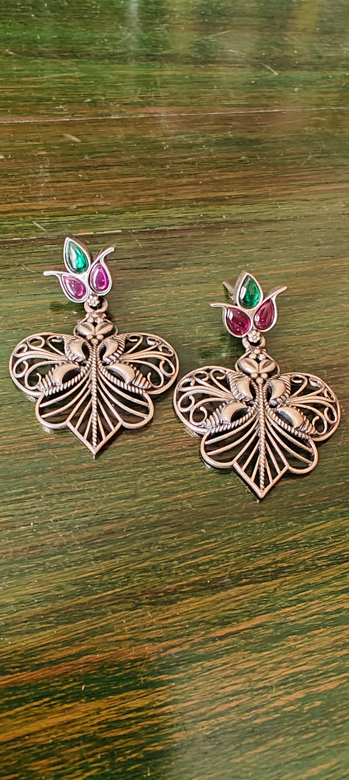 Apala silver butterfly earrings