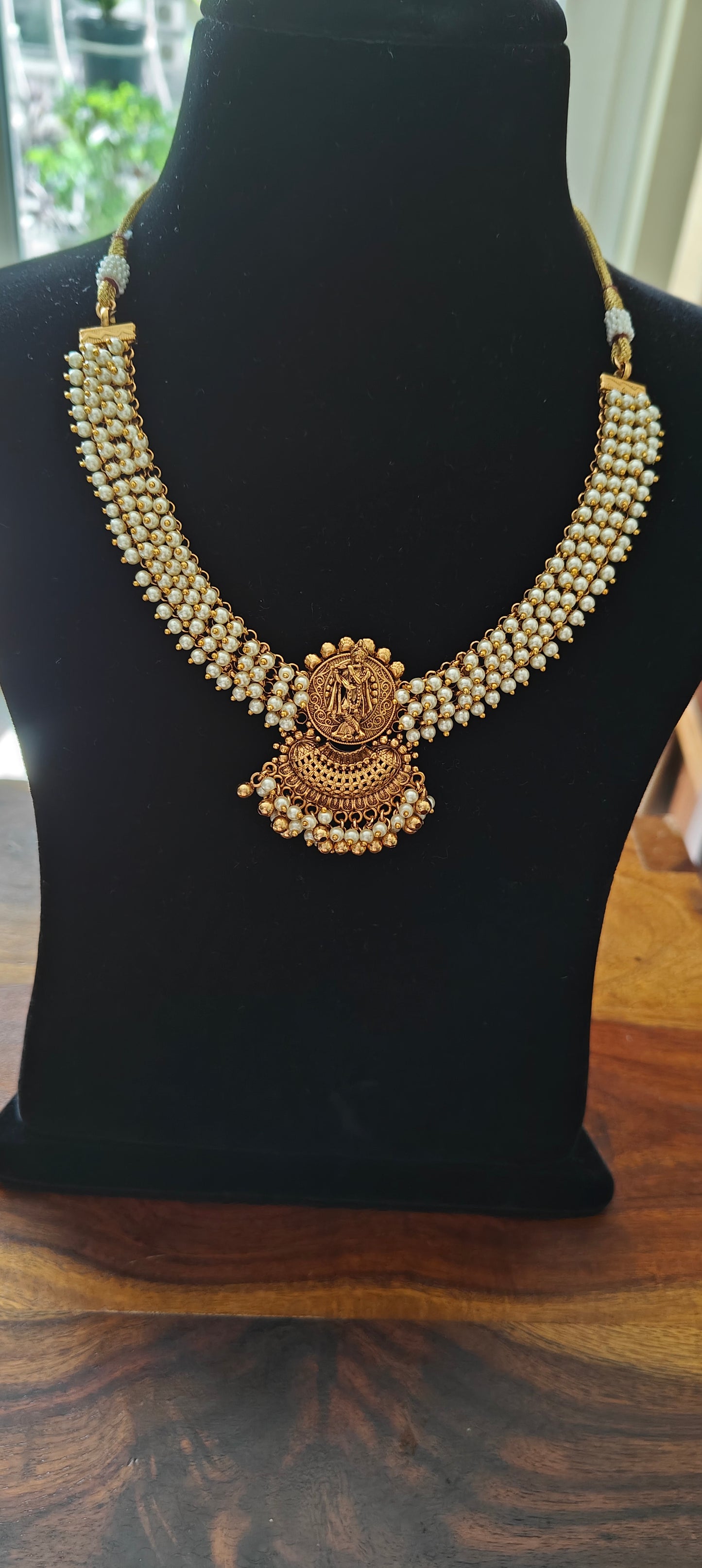 Krishna set with pearls