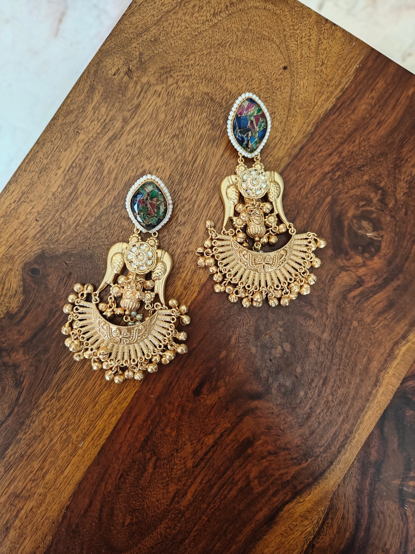 Mystic stone earrings