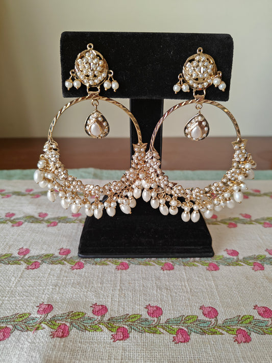 Arisha jadau chand bali(earrings)