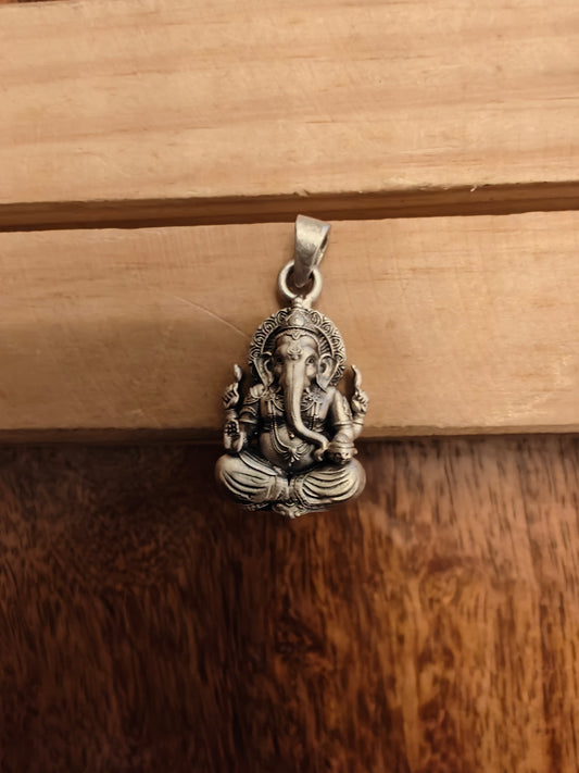 Sterling Silver Ganesha pendant