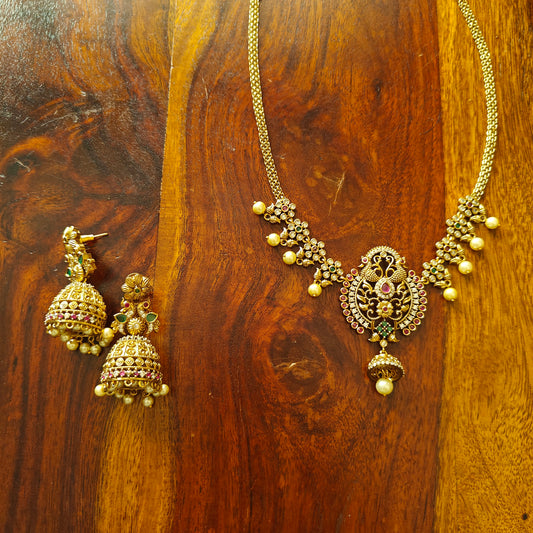 Ramya set with peacocks and pearls