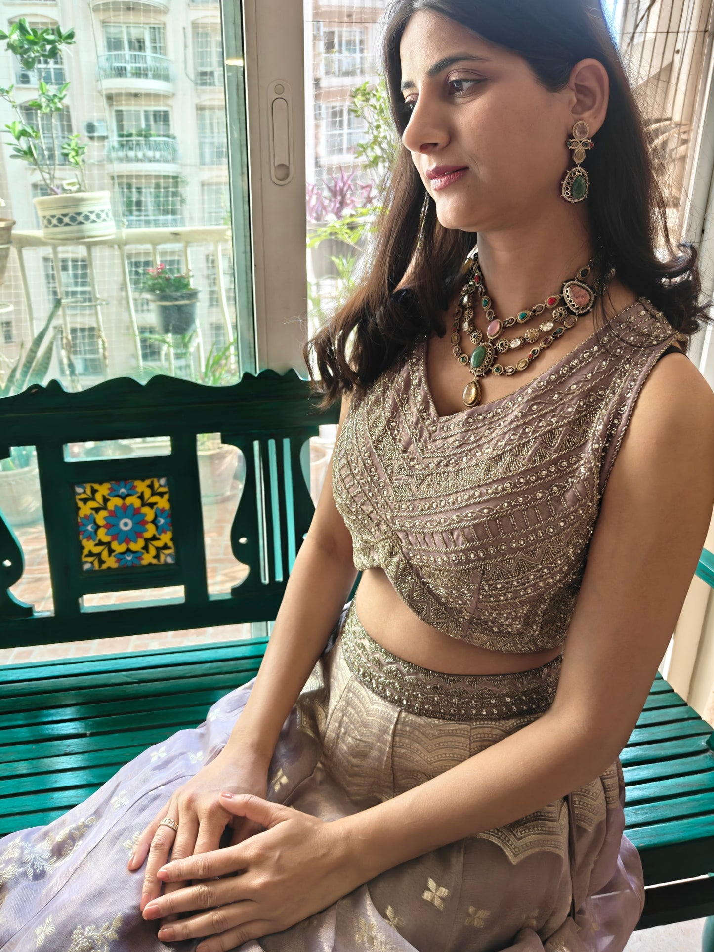 Trisha multilayered stone set