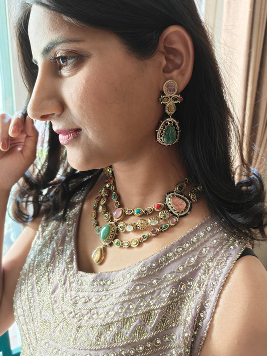 Trisha multilayered stone set