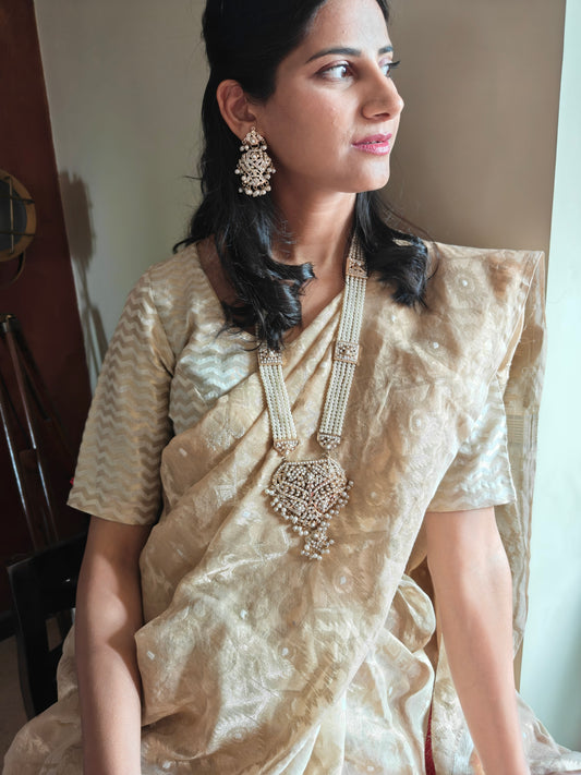 Siya jadau set with pearls