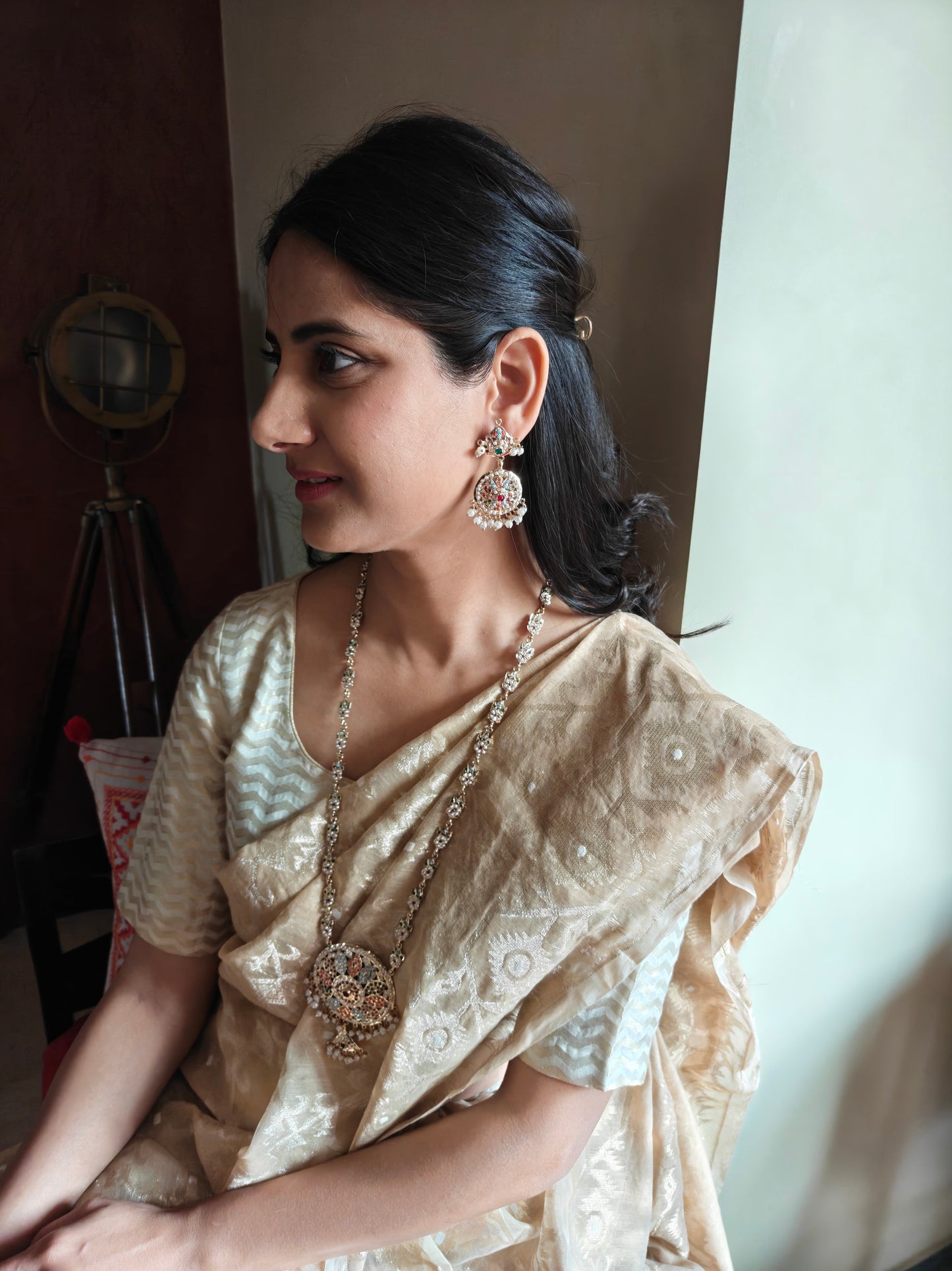 Sakina navratan jadau set