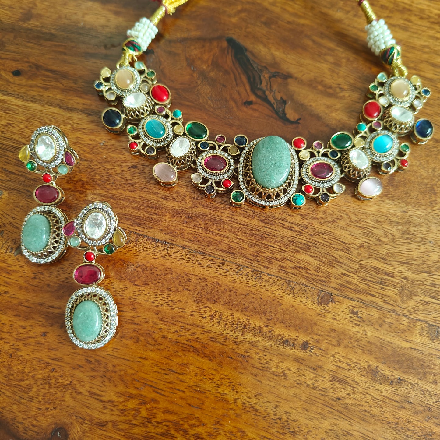 Tanika stone set with multicolour stones