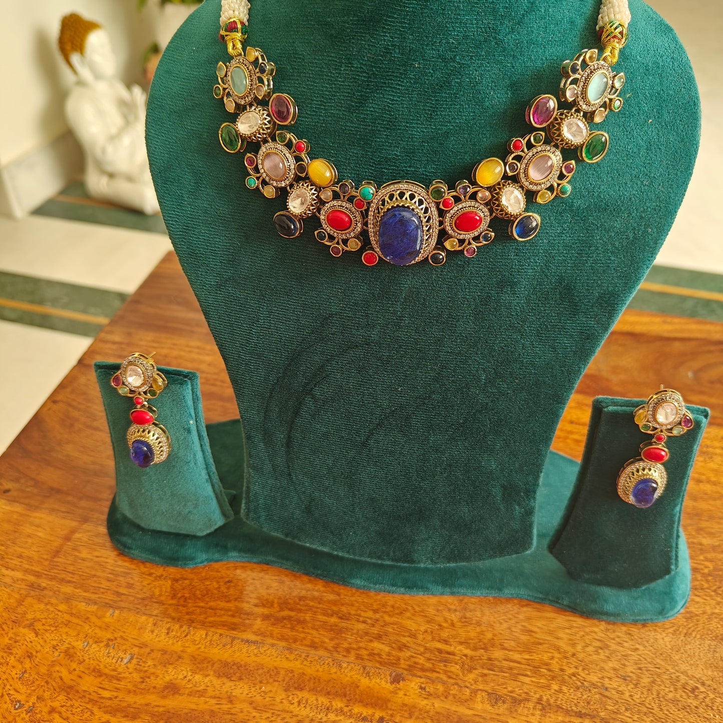 Tanika stone set with multicolour stones