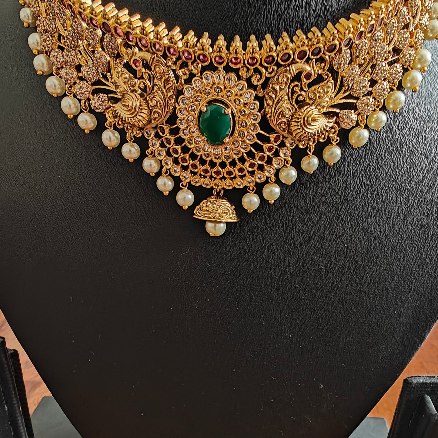 Talikha set with peacocks and stones