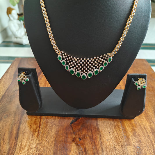 Vajra set with stones and Cz