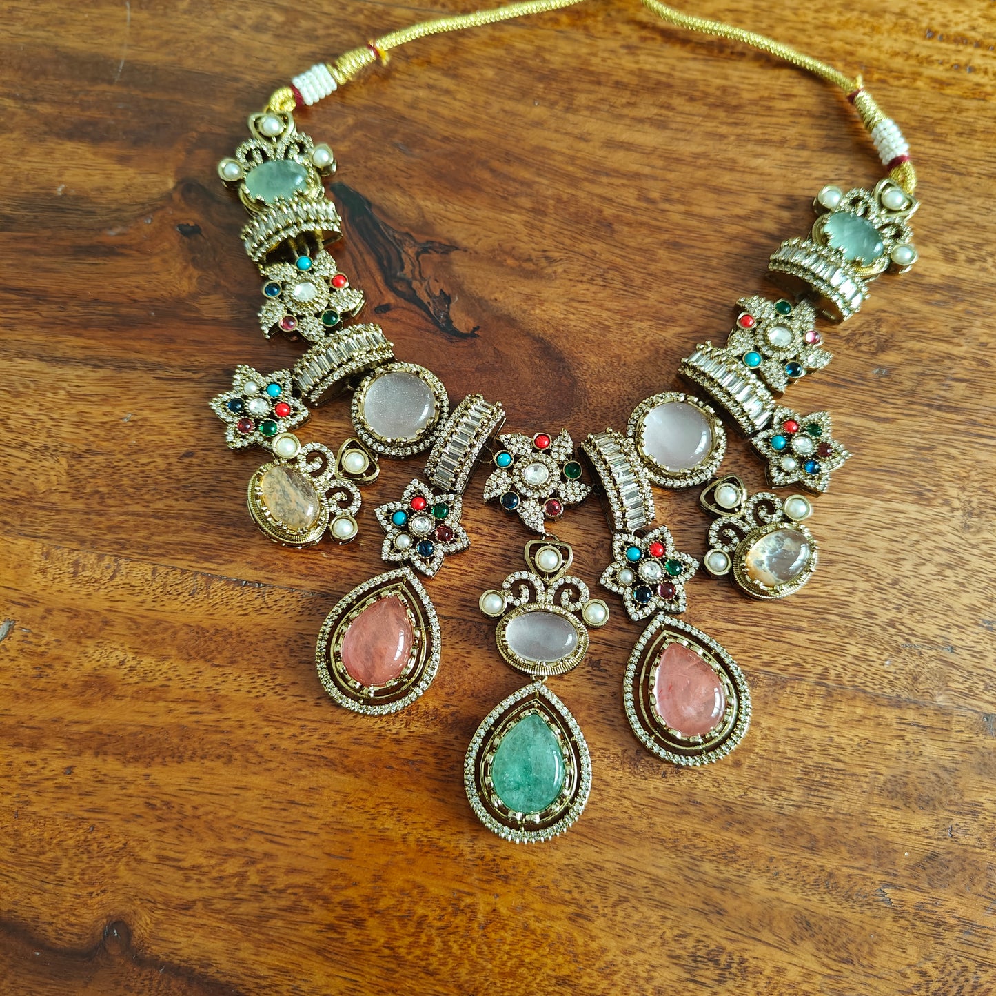Sutanuka multicolour stone set with navratan stars