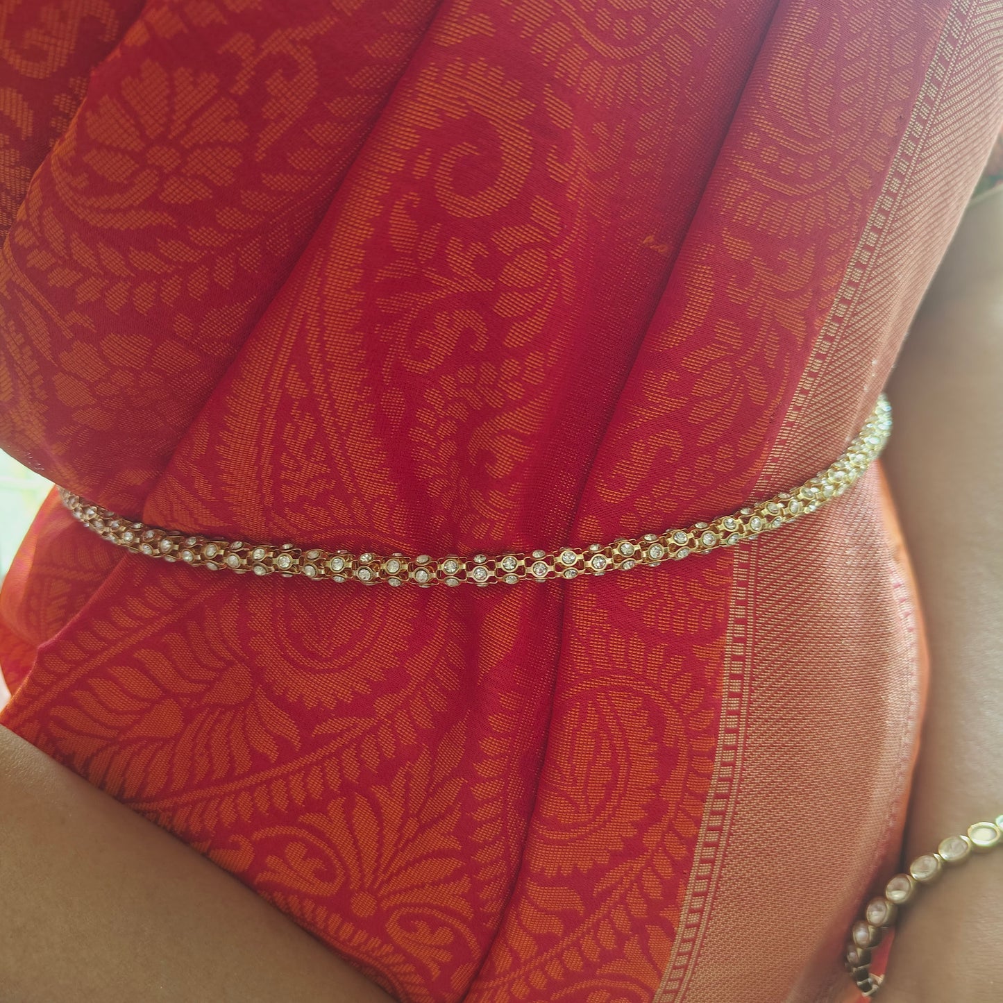 Rope like belt with embedded Cz's