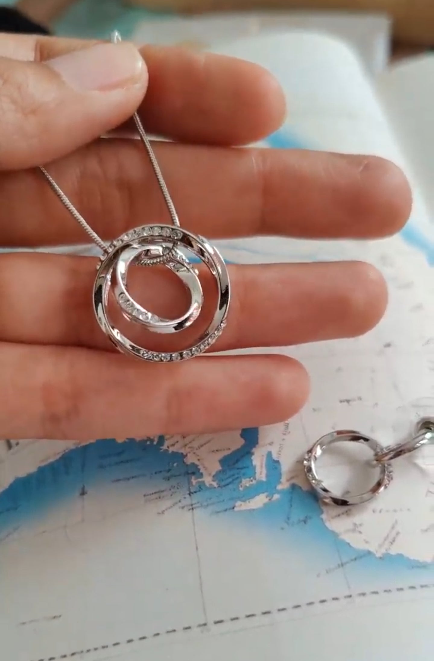 Dayanita ring in ring pendant set