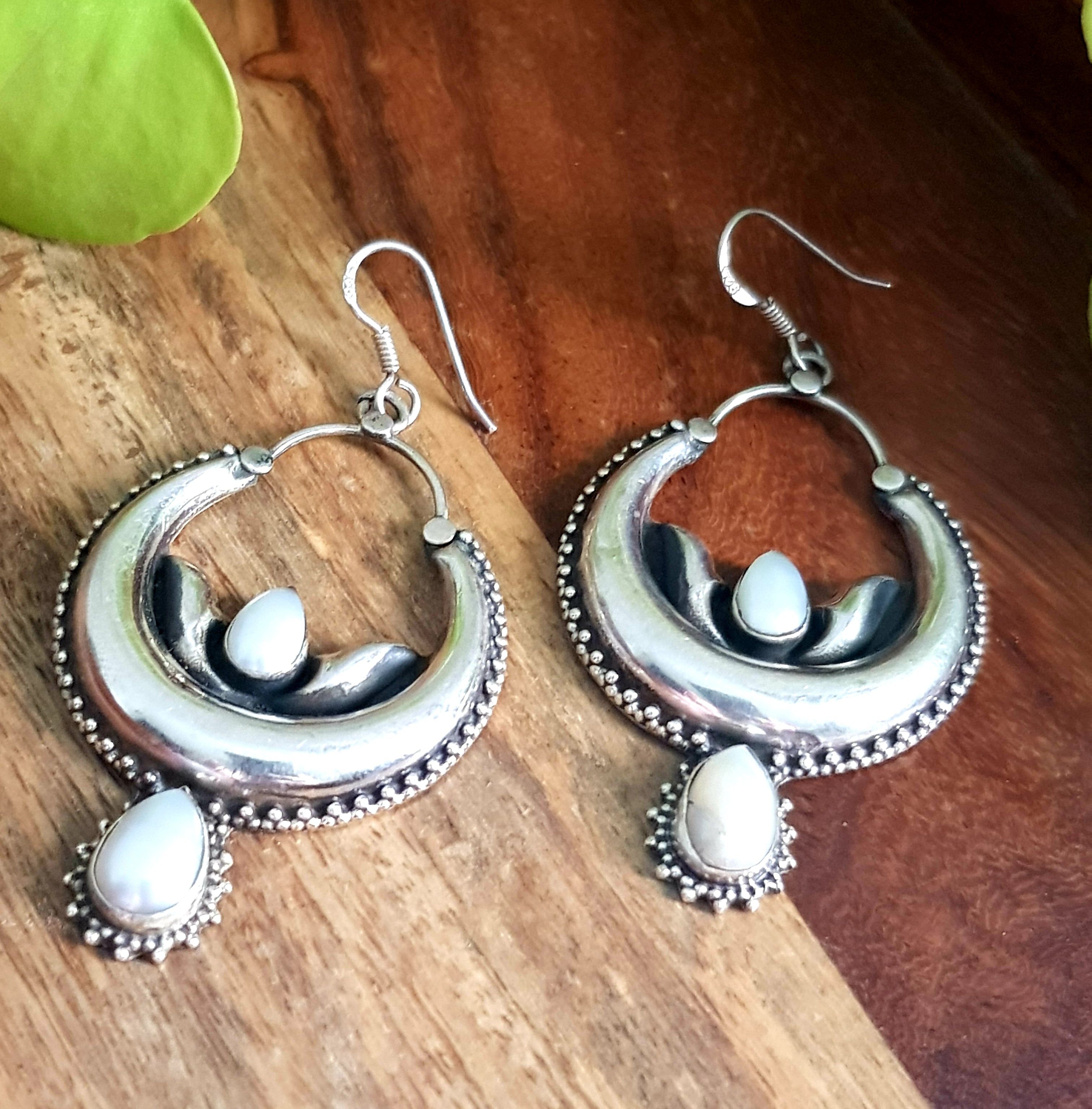 Big hot sale earrings round