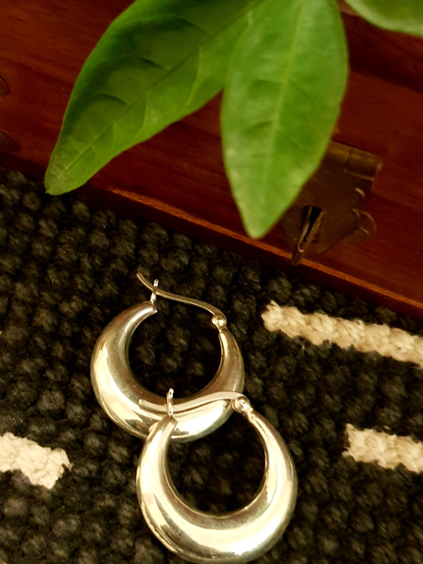 Minimal silver baali #2 (sterling silver hoop earrings)