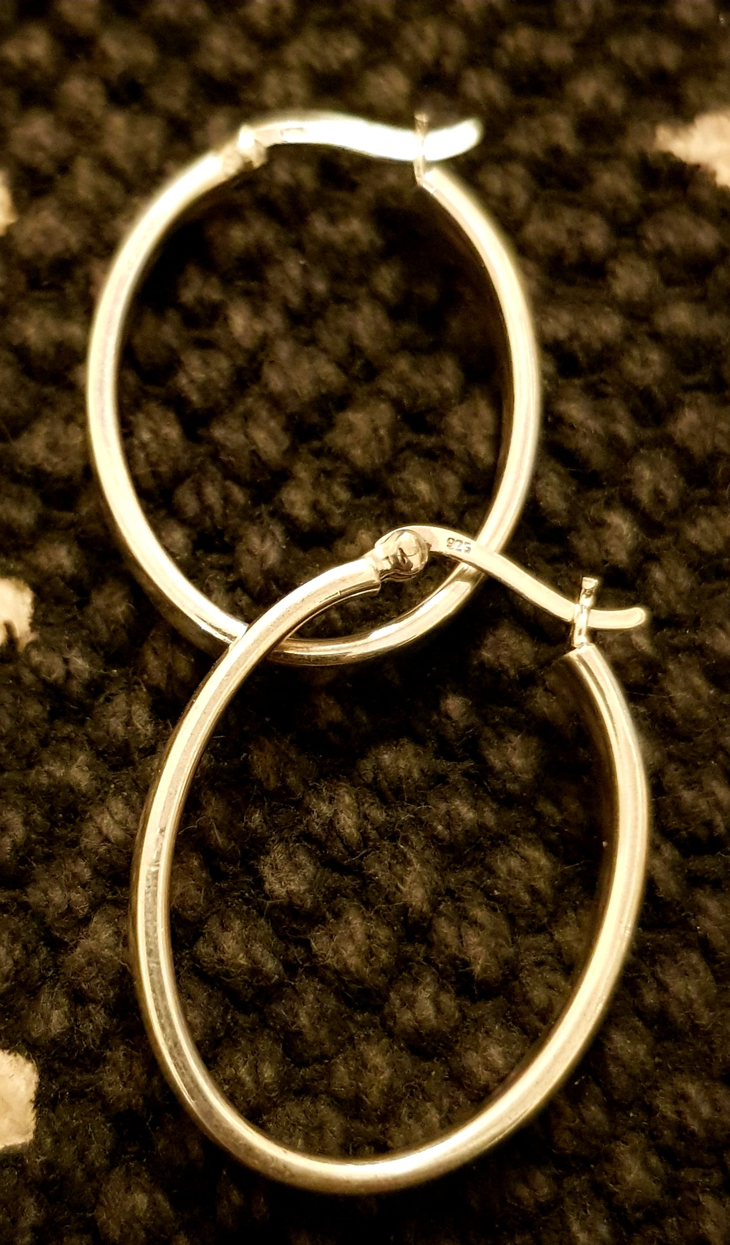 Minimal silver baali #3 (sterling silver hoop earrings)